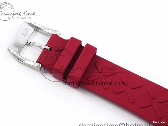 MIROTIME 0311 Reliable Portuguese Chrono IW3716 Z+F 1:1 Best Edition Red Dial on Red Rubber Strap A 7015